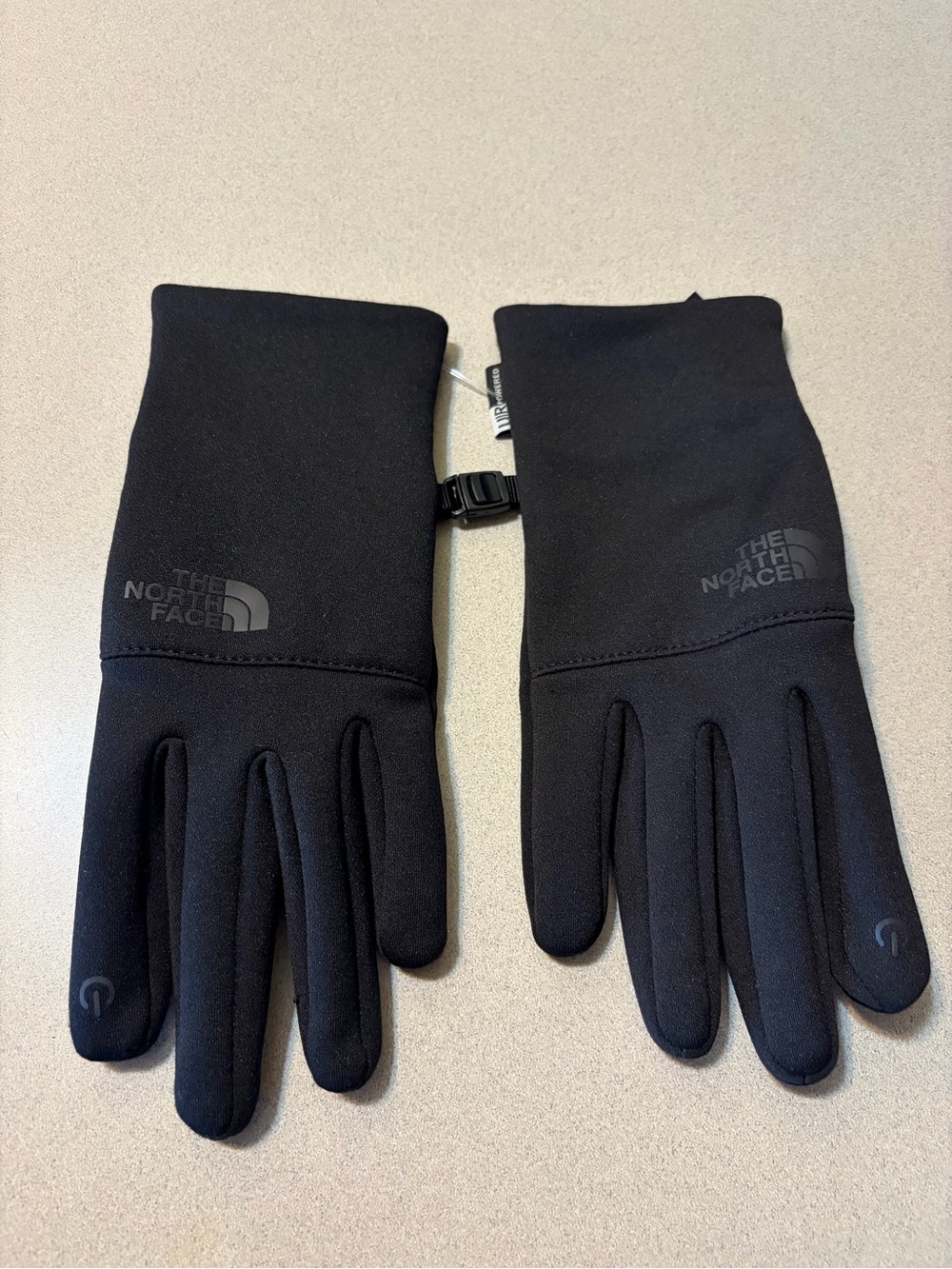 The North Face Black Men’s Lightweight Fleece Gloves - Picture 2 of 4